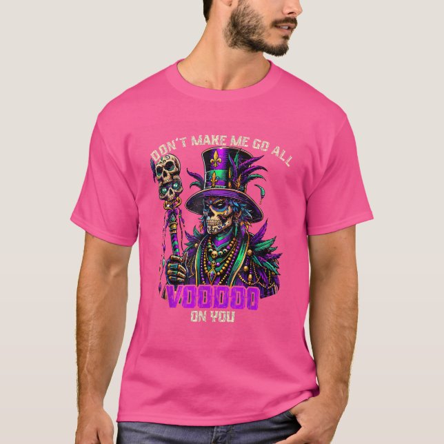 Camiseta Voodoo, Médico De Brujas Del Sacerdote Mardi Gras, (Anverso)