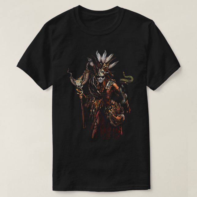 Camiseta Voodoo Reina Médica de brujas calumnia Horror Occu (Diseño del anverso)