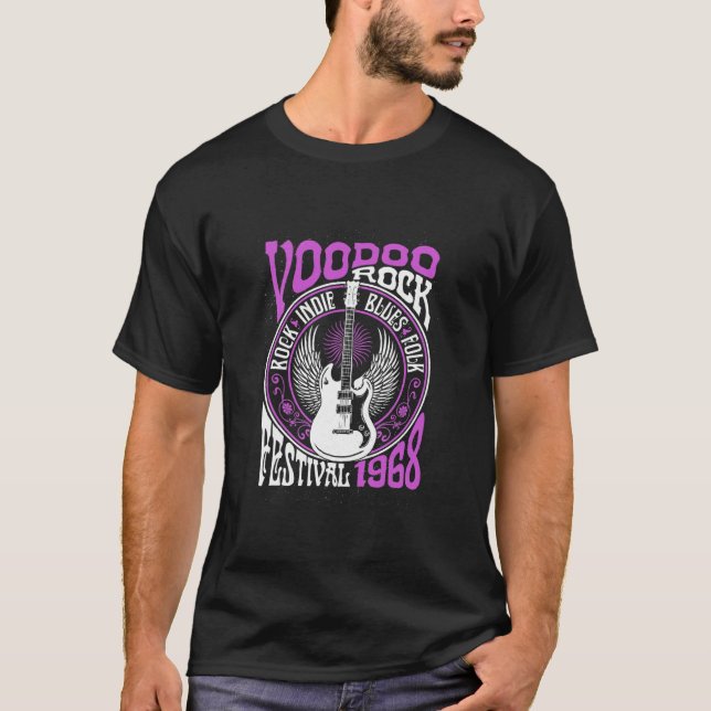 Camiseta Voodoo Rock Festival Blues Rock Guitar (Anverso)