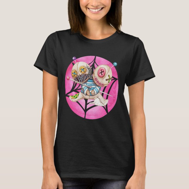 Camiseta Voodoo Scary Cute Voodoo Dolls (Anverso)