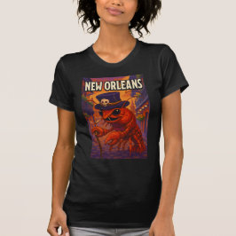 Camiseta Voodooman De Langosta Temática De Nueva Orleans