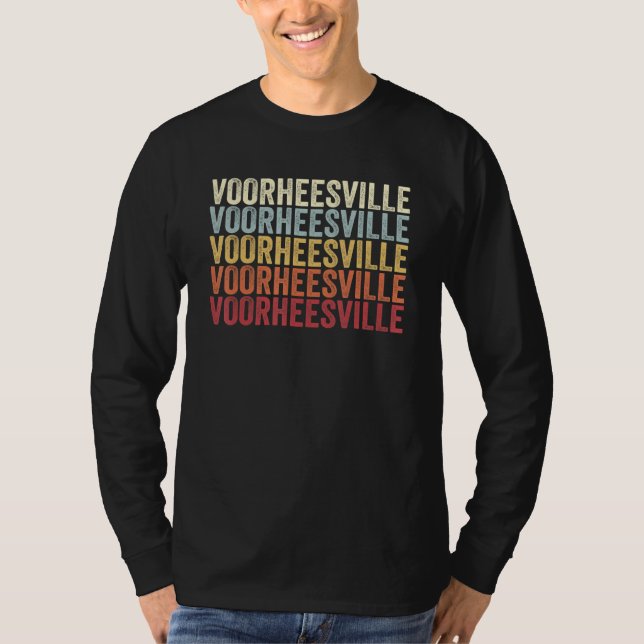 Camiseta Voorheesville New York Voorheesville NY Retro Vint (Anverso)