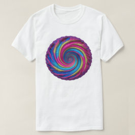 Camiseta Vortex Vivid - Espiral en psicodélico