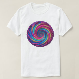 Camiseta Vortex Vivid - Espiral en psicodélico