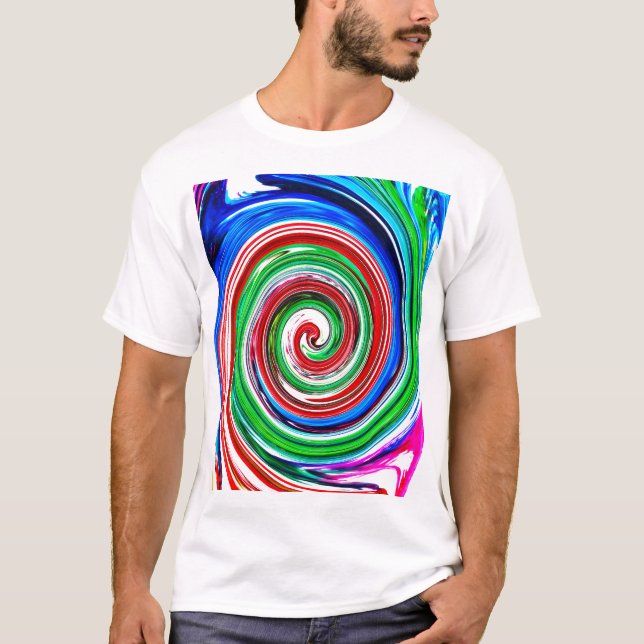 Camiseta Vórtice colorido (Anverso)