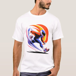 Camiseta Vortice de Dinamismo Corriendo con Casco 