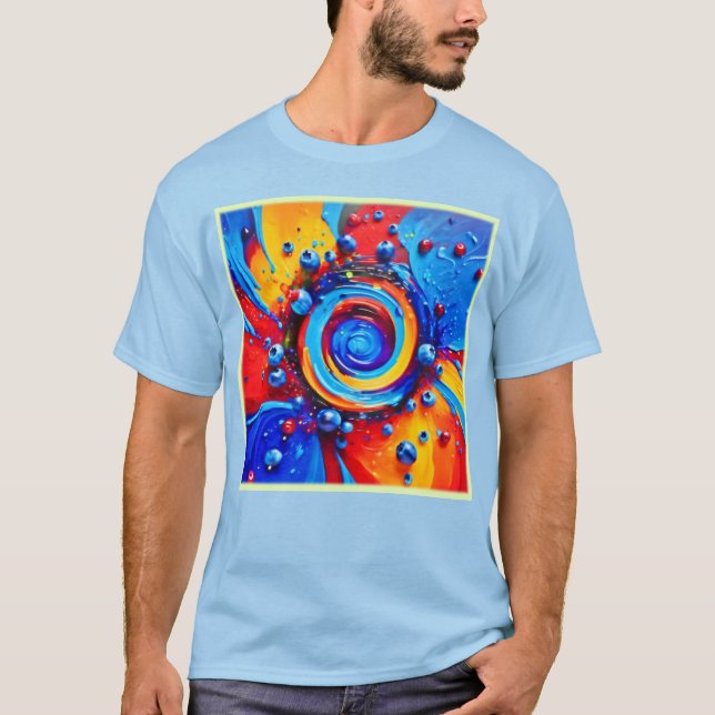 Camiseta Vórtice de Frutas Vibrantes (Anverso)