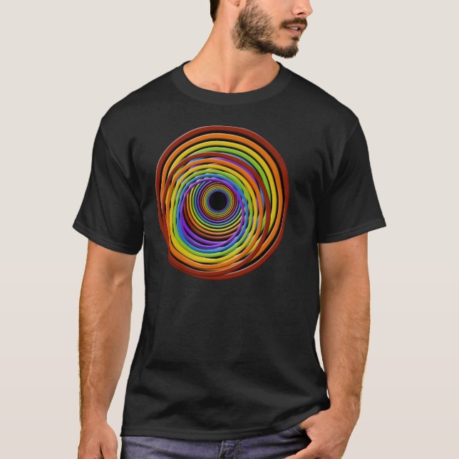 Camiseta Vórtice del arco iris (Anverso)