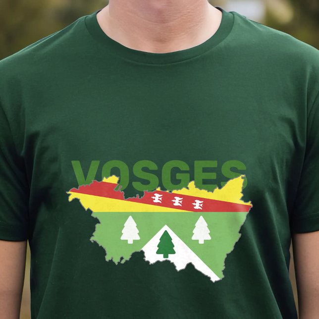 Camiseta Vosges Map with Coat of Arms (Vosges Map with Coat of Arms T-Shirt)
