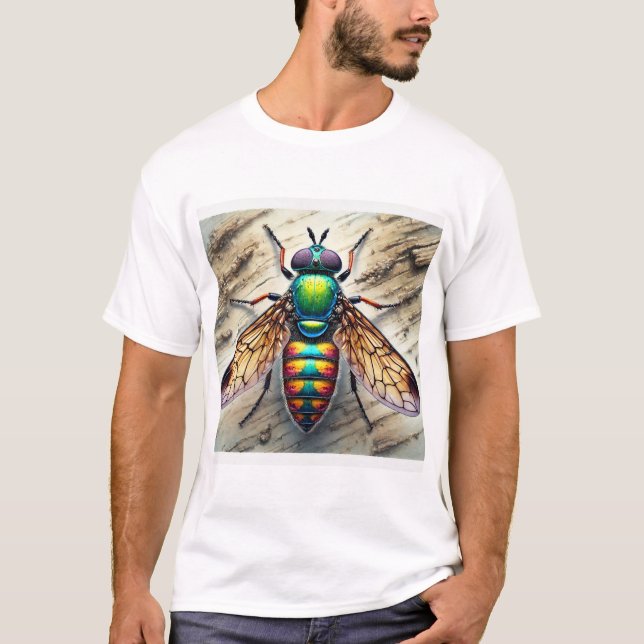 Camiseta Vostox Insect Study 010924IREF236 - Watercolor (Anverso)