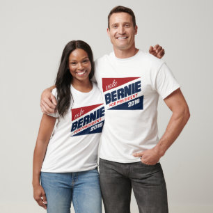Camiseta Vota a Bernie para el Rótulo de la campaña preside