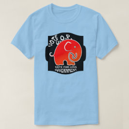 Camiseta Vota a GOP por menos gobierno (camiseta masculina)