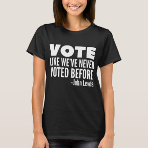 Camiseta Vota a John Lewis citando como nunca habíamos vota