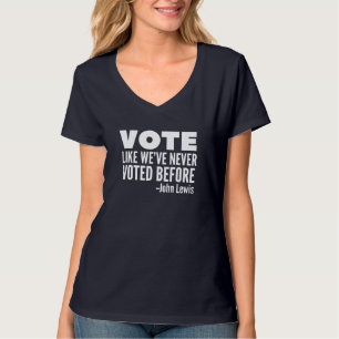 Camiseta Vota a John Lewis citando como nunca habíamos vota