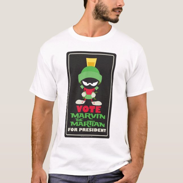 Camiseta Vota a MARVIN el MARTIAN™ para Presidente (Anverso)