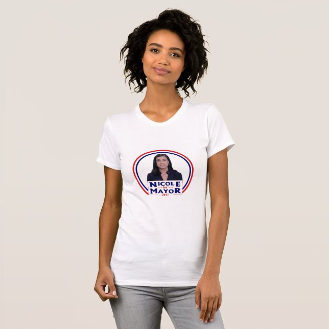 Camiseta Vota a Nicole Malliotakis para alcalde de NYC (Anverso completo)