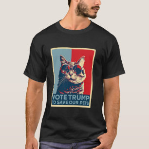 Camiseta Vota a Trump para salvar a nuestros Mascotas de lo