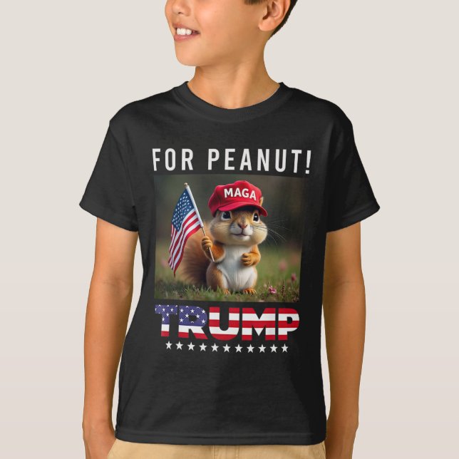 Camiseta Vota A Trump Por El Peanut La ardilla Trump 2024 (Anverso)