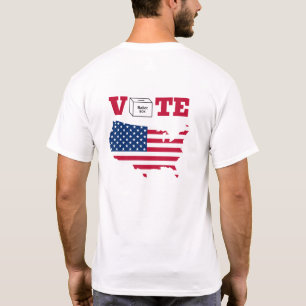 Camiseta Vota América Hombres y Mujeres 
