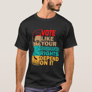 Camiseta Vota como los derechos de tu nieta - feminista