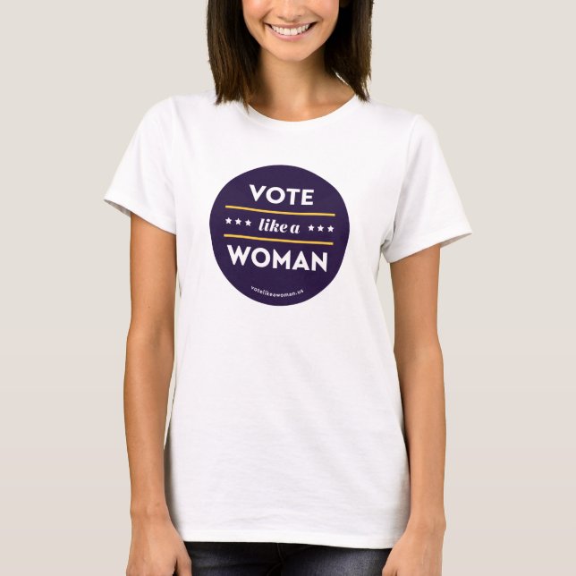 Camiseta Vota como mujer tee 3 (Anverso)