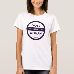 Camiseta Vota como una ronda de té de mujer