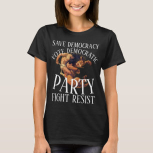 CAMISETA VOTA DEMOCRÁTICO DHS CBP ICE TSA PARTIDO LUCHA RES