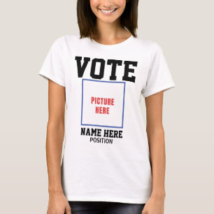 CAMISETA VOTA FOTO PERSONALIZA NOMBRE
