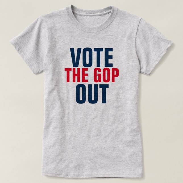 Camiseta Vota la plantilla electoral GOP Out 2020 (Diseño del anverso)