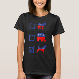 Camiseta Vota perro demócrata republicano