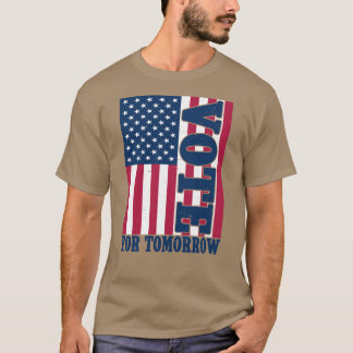 Camiseta Vota por el arte de la bandera estadounidense de m
