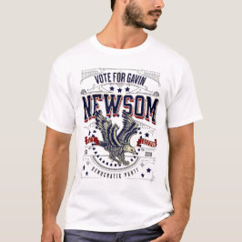 Camiseta Vota por Gavin Newsom 2028 Águila Patriótica