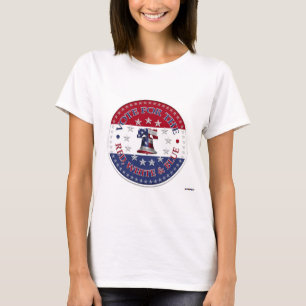 Camiseta Vota por la Campana de la Libertad Roja, Blanca y 