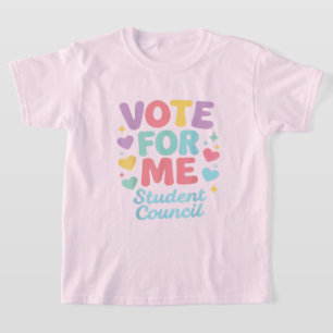 Camiseta Vota por mí Vibraciones del Consejo Estudiantil Es