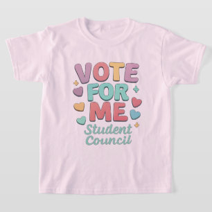 Camiseta Vota por mí Vibraciones del Consejo Estudiantil Es