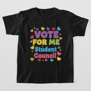 Camiseta Vota por mí Vibraciones del Consejo Estudiantil Es