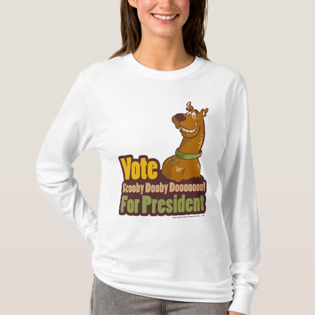 Camiseta Vota por Scooby Dooby al presidente (Anverso)