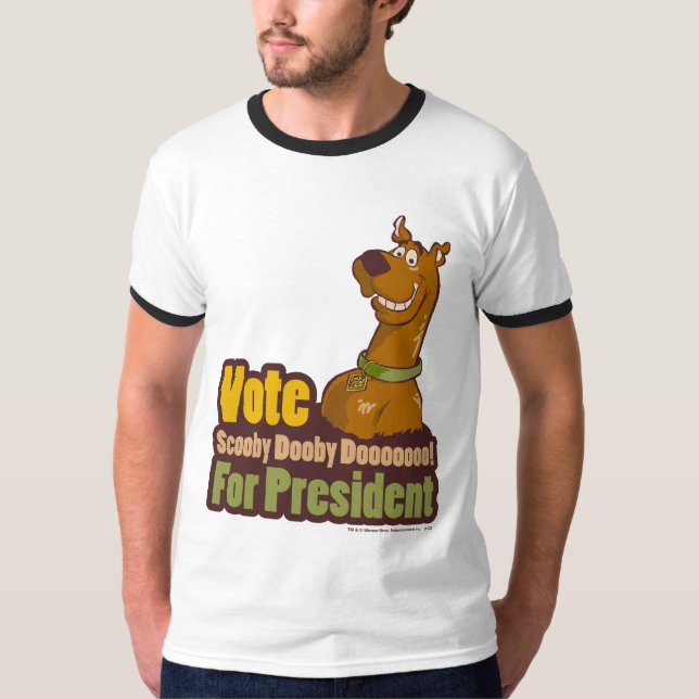 Camiseta Vota por Scooby Dooby al presidente (Anverso)
