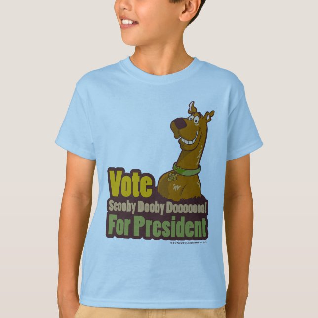 Camiseta Vota por Scooby Dooby al presidente (Anverso)