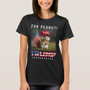 Camiseta Vota por Trump para Peanut la ardilla Trump 2025