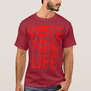 Camiseta Vota ProLife Salve a los bebés no nacidos con Prim