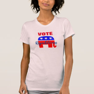 Camiseta VOTA Republicano con el Elefante Patriótico