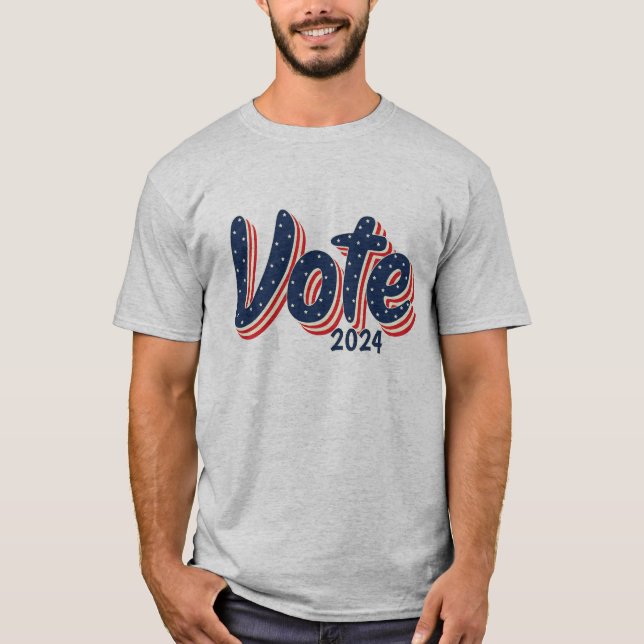 Camiseta Votación 2024 Elecciones 2024 en Estados Unidos (Anverso)