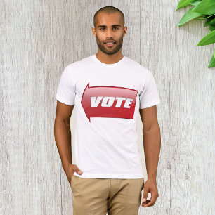 Camiseta Votación de la campaña electoral de Rótulo de flec