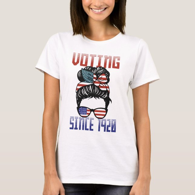 Camiseta Votación desde 1920: Funny Elections Voter en Esta (Anverso)