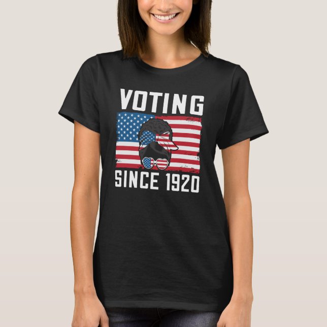 Camiseta Votación desde 1920: Funny Elections Voter en Esta (Anverso)