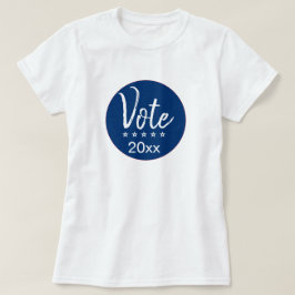 Camiseta Votación Elección 2024 Cinco Estrellas Azul No Par