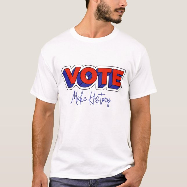 Camiseta Votación: Hacer elecciones de historia (Anverso)