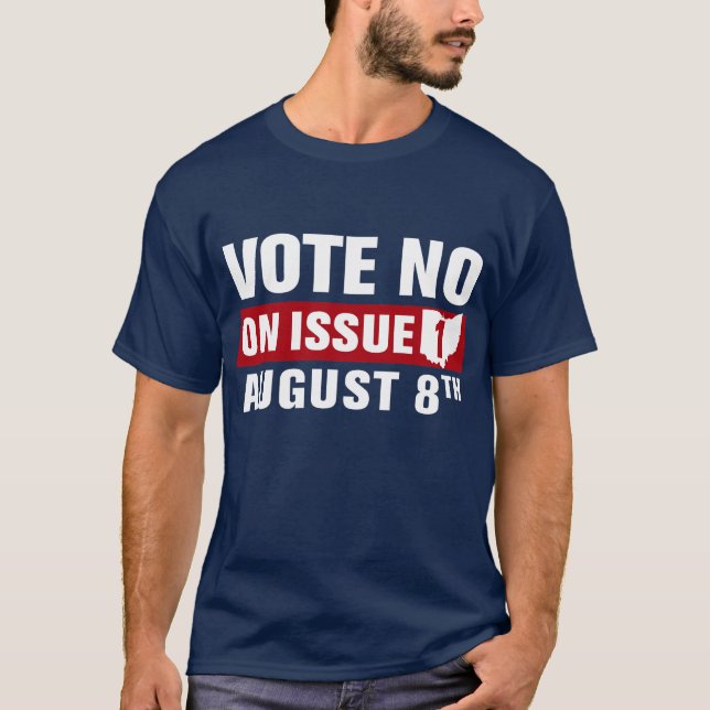 Camiseta Votación No De Ohio Sobre El Tema 1 (Anverso)