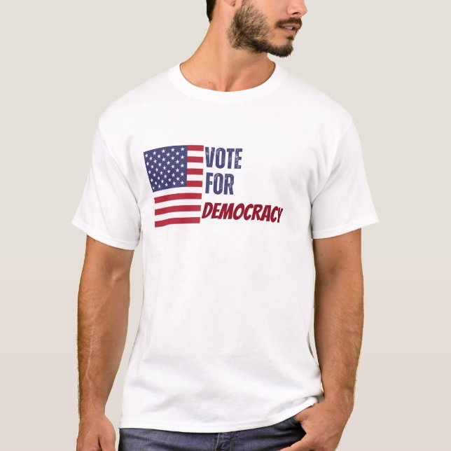 Camiseta Votación personalizable por la Democracia Eleccion (Anverso)